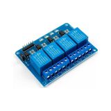 Tls Robotik 4 Kanal 12V DC Düşük Seviye Optokuplör Röle Modülü