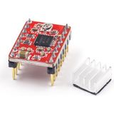 TLS Robotik A4988 1A Kırmızı Step Motor Sürücü (Soğutucu Ile)