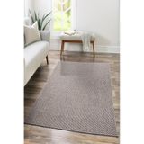 Tm-01 Sisal Jut Hasır Model Tek Renk Dokuma Yıkanabilir Toz Vermez Halı Krem Vizon
