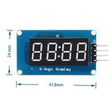 Tm1637 4 Hane Bit Seri Kirmizi 7 Segment Ekran 0.36 Inch Saat Iıc Dijital Gosterge Display Alarm