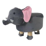 Tmall Home Design Center Sevimli Hayvan Figürlü Tabure Puf, Bebek Çocuk Odası Dekorasyonu, Lastikli Kılıf, Kolay Çıkarılabilir Yıkanabilir (Fil)