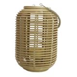 Tmall Home Design Center T.Concept Dekoratif Halatlı Rattan Cam Hazneli Mumluk Küçük