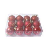 Tmall Home Design Center T.Concept Yılbaşı Çam Ağacı Süsü 12'li Noel Küresi 6 cm, Hafif Plastik Yılbaşı Noel Dekorasyonu… (Red)