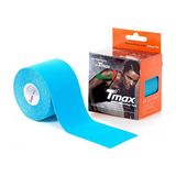 Tmax Kinesi-ology Tape Mavi 5cmX5m Kinesi-o Band %96 Pamuklu Esnek Malzeme ile Yüksek Performans