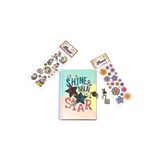 TML Kilitli Günlük Hatıra Defteri + Çiçekli Ve Unicornlu Sticker