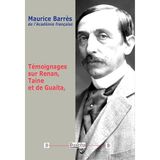 Témoignages sur Renan, Taine et de Guaita