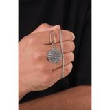 Tmt Silver 925 AYAR GÜMÜŞ AYETEL KÜRSİ VE NAZAR DUASI ERKEK KOLYE