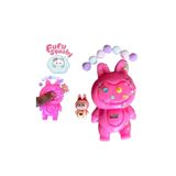 tmtoysandmore Labubu Fu Fu Squishy Pati Figür Taba Sukuşi Pullu Stres Asmr Oyuncak Pembe 9 Cm