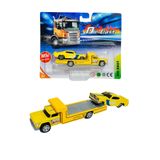 tmtoysandmore metal araba taşıyan çekici kurtarıcı tır oyuncak sarı