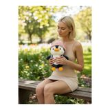 tmtoysandmore Penguen Luck Pembe Şapkalı 22 Cm Peluş Oyuncak Uyku Ve Oyun Arkadaşı Orijinal