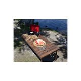 TMwooden Ahşap Kamp Masası, Katlanabilir Model, Piknik Ve Bahçe Masası, 50x100 Cm