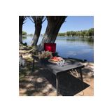 TMwooden Ahşap Kamp Masası, Katlanabilir Model, Piknik Ve Bahçe Masası, 60x120 Cm Ayak Boyu 60 Cm Net