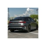 TMZ Garage Audi A3 8y Sedan S-Line 2020-2024 Arka Difüzör & Flap Seti | Sportif Tampon Altı Paket
