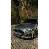 TMZ Garage Audi A4 B9 S Line Ön Lip 2019-2024 | Parlak Siyah Sportif Ön Tampon Eki