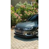 TMZ Garage Audi A4 Ön Lip 2019-2024 | Standart / Advanced / Business Uyumlu Parlak Siyah Ön Tampon Eki