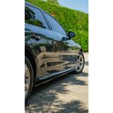 TMZ Garage Audi A4 Yan Marşpiyel 2019-2024 | Standart / Advanced / Business Uyumlu Parlak Siyah Yan Etek Seti