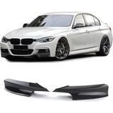 TMZ Garage Bmw F30 M Paket Ön Tampon Flap Seti 2 Parça | Pıano Black | Spoıler Kanat