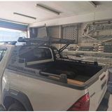 TMZ Garage Ford Ranger 2012-2022 Uyumlu 3 mm Sepetli Roll Bar | Siyah Off-Road Tasarım | Dayanıklı Metal Kasa Aksesuarı