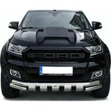TMZ Garage Ford Ranger T6 T7 T8 2012-2022 Shark Ön Tampon Koruma Demiri Krom Off-Road Ön Koruma Barı