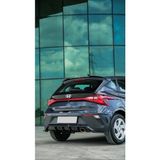 Tmz Garage Hyundai I20 2023+ Arka Difüzör ve Sağ Sol Flap Seti Parlak Siyah Arka Tampon Eki