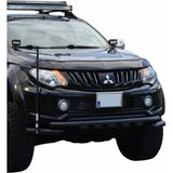 TMZ Garage Mitsubishi L200 2008+ Shark Ön Tampon Koruma Demiri | Ön Tampon Koruma Barı – Siyah