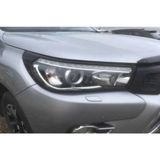 TMZ Garage Toyota Hilux Far Koruma Çerçevesi Mat Siyah 2015-2020 Arası Uyumlu Ön Far Kaplama Seti (Sağ-Sol)