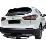 TMZ Garage Tüm Nissan Qashqai Modellerine Uyumlu Arka Tampon Poliüretan Koruma Demiri Krom
