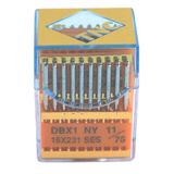 TNC DBX1 SES PVD 11/75 100 Adet Düz Makine İnce Dip Yanmaz Dikiş İğnesi