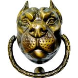 Tnçr Antik Oksit Antik Kapı Tokmak Taktak Prinç Köpek Pitbull Z-10