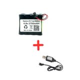 Tnl 4.8V 2700Mah Uzaktan Kumandalı Oyuncak Pili Bataryası Siyah Soket+Usb Şarj Cihazı