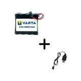 Tnl Cheetah Uzaktan Kumandalı 4.8V 2600MAH Varta Oyuncak Araba Bataryası Siyah Soket+Usb Şarj Cihazı