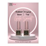 tnl professional Tnl Rose Ikili Set Gala Rubber Comfort Base-ekstra Parlak Crystal Top Coat Protez Tırnak