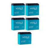 TNL VOOLE 12v 24 Amper (DİK) Elektrikli Bisiklet Aküsü 5'lü Paket