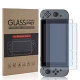 TNP Products Ekran Koruyucu (2 Paket) Nintendo Switch ile çalışır - Şalter için Temperli Cam Ekran Koruyucu Kapak Aksesuarı, 9H Sertlik, Çizilmez, Premium Berraklık, Kabarcıksız Kurulum