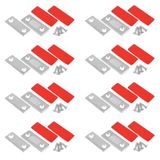 TNSLAND 8 adet kapı mıknatısı kendinden yapışkanlı, düz mıknatıslar, gümüş rengi, mıknatıslı kapı kapatıcı, mobilya mıknatısı, kapı açacağı, mıknatıslı kilit, dikdörtgen mıknatıs, çekmece, balkon