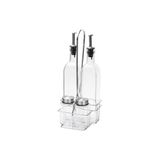 Tnt-8695835410449-Sın 807800203-Metal Standlı 4Lü Cam Sosluk Seti 500Ml/80Ml