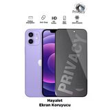 Tntech İphone 12 Pro / 12 Uyumlu Tam Kapatan Hayalet Ekran Koruyucu Privacy Tamperli Kırılmaz Cam