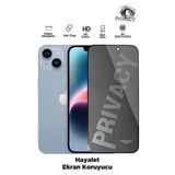 Tntech İphone 14 Uyumlu Tam Kapatan Hayalet Ekran Koruyucu Privacy Tamperli Kırılmaz Cam
