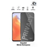 Tntech Xiaomi Mi 12T Uyumlu Tam Kapatan Hayalet Ekran Koruyucu Privacy Tamperli Kırılmaz Cam