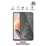 Tntech Xiaomi Redmi Note 12 Pro Tam Kapatan Hayalet Ekran Koruyucu Privacy Tamperli Kırılmaz Cam