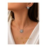 To Be Reborn JEVELRY ACCESSORY SELDA AÇIKEL Çelik Takı Seti Güneş Kolye Küpe