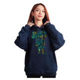 to Cosmos Unisex Oversize Hoodie Just Do Lacivert Kapüşonlu Sweatshirt - L