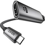 To HDMI Adaptör 0.2 Metre 4K 60Hz Type-C To HDMI Çevirici Dönüştürücü Kablo Thunderbolt 3/4