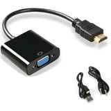 To VGA Dönüştürücü Adaptör – Mikro USB Güç ve Aux Ses Destekli 1080P Full Hd Görüntü Aktarım Aparatı