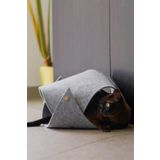 Toby Gri Kedi Tüneli Evcil Hayvan Oyuncağı kedi yatağı Yavru Yetişkin Kedi Oyun Evi Tünel