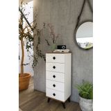 Tocco 1020 Meyra 5 Çekmeceli Beyaz Şifonyer