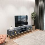 Tocco 1052 Ceylin Modern 2 Kapaklı Raflı Sehpa Lüx Tv Ünitesi