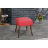 Tocco Dekoratif Ahşap Ayaklı Kare Bench Puf-Nar Çiçeği - 45 x 40 cm - Narcicegi