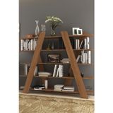 TOCCO MOBİLYA -aleyna 5 Raflı Dekoratif Kitaplık Meşe