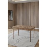 TOCE HOME Marlen Atlantik Çam 80x130 Açılabilir Yemek Masası Mutfak Masası Doğal Ahşap Ayak